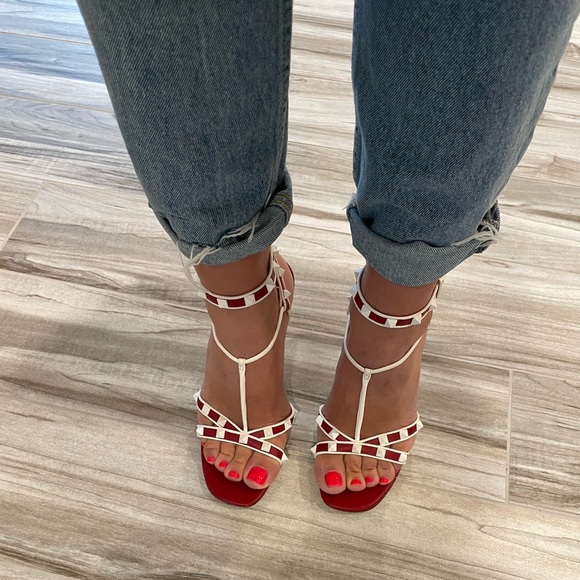 Valentino red rockstud heels - Picture 14 of 15